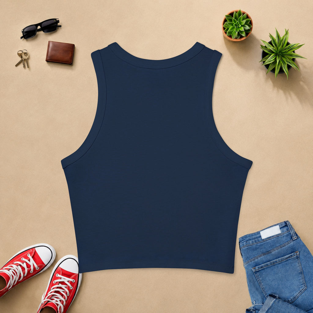 Coffee Cup Racerback Tank Top — Minimal Cute Coffee Graphic