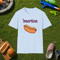 'merica Hot Dog T-Shirt — Patriotic Fourth of July Tee