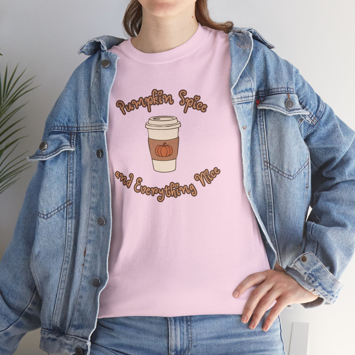 Coffee Tee — "Pumpkin Spice and Everything Nice" Pumpkin Spice Coffee Shirt