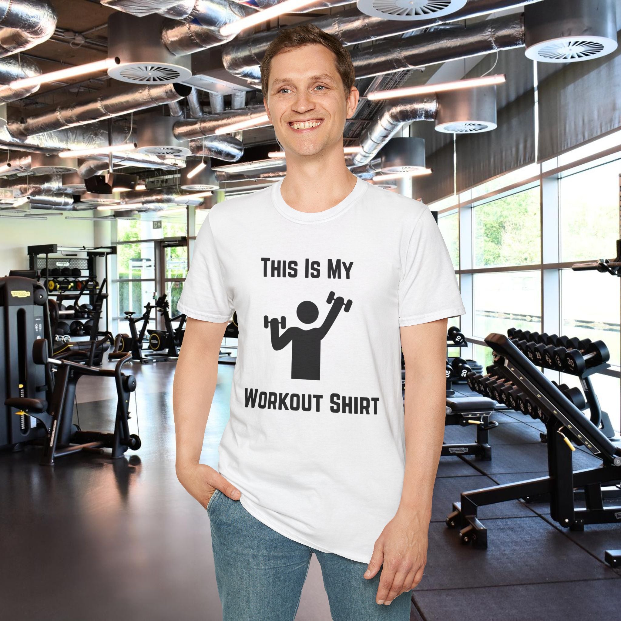 Workout Shirt — "This Is My Workout Shirt" Graphic Tee