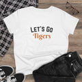 PERSONALIZABLE - Let's Go (Custom Orange Text) Women's Tee — Cheerleading Game Day Fan Shirt