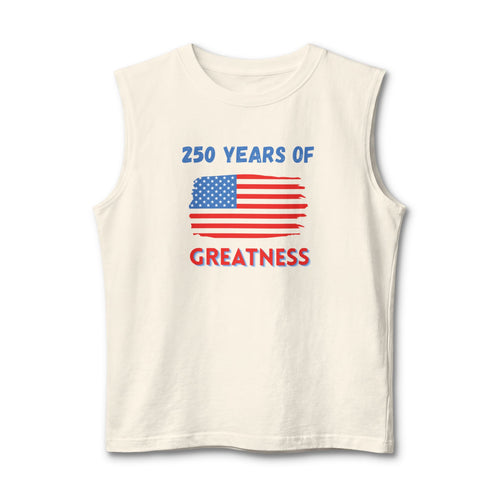 250 Years of Greatness American Flag Tank Top