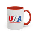 USA Red, White, and Blue Printed Coffee Mug (11, 15oz)