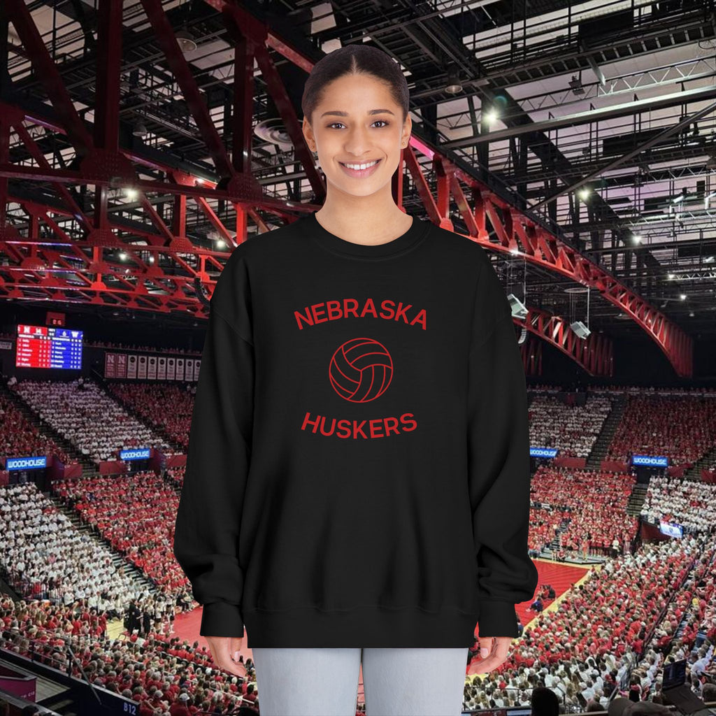 Nebraska Huskers Volleyball Crewneck Sweatshirt