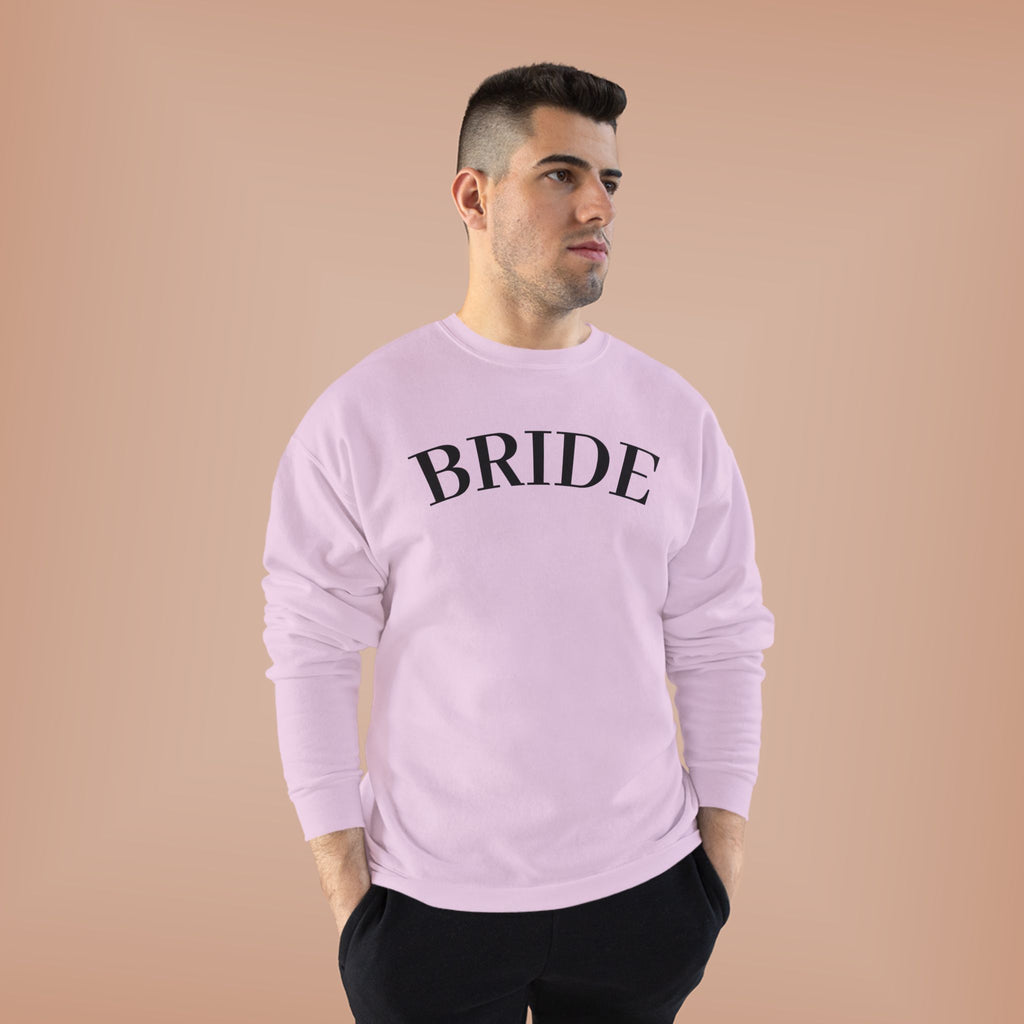 Bride Crewneck Sweatshirt — Minimal Bridal Pullover for Bachelorette & Wedding Prep