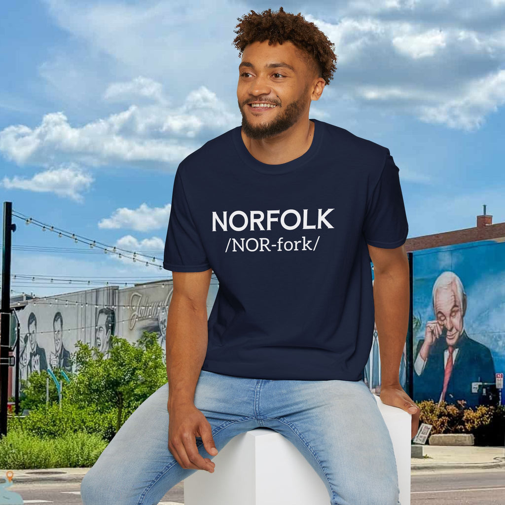 Norfolk Pronunciation T-Shirt — "NOR-fork" City Pride Tee