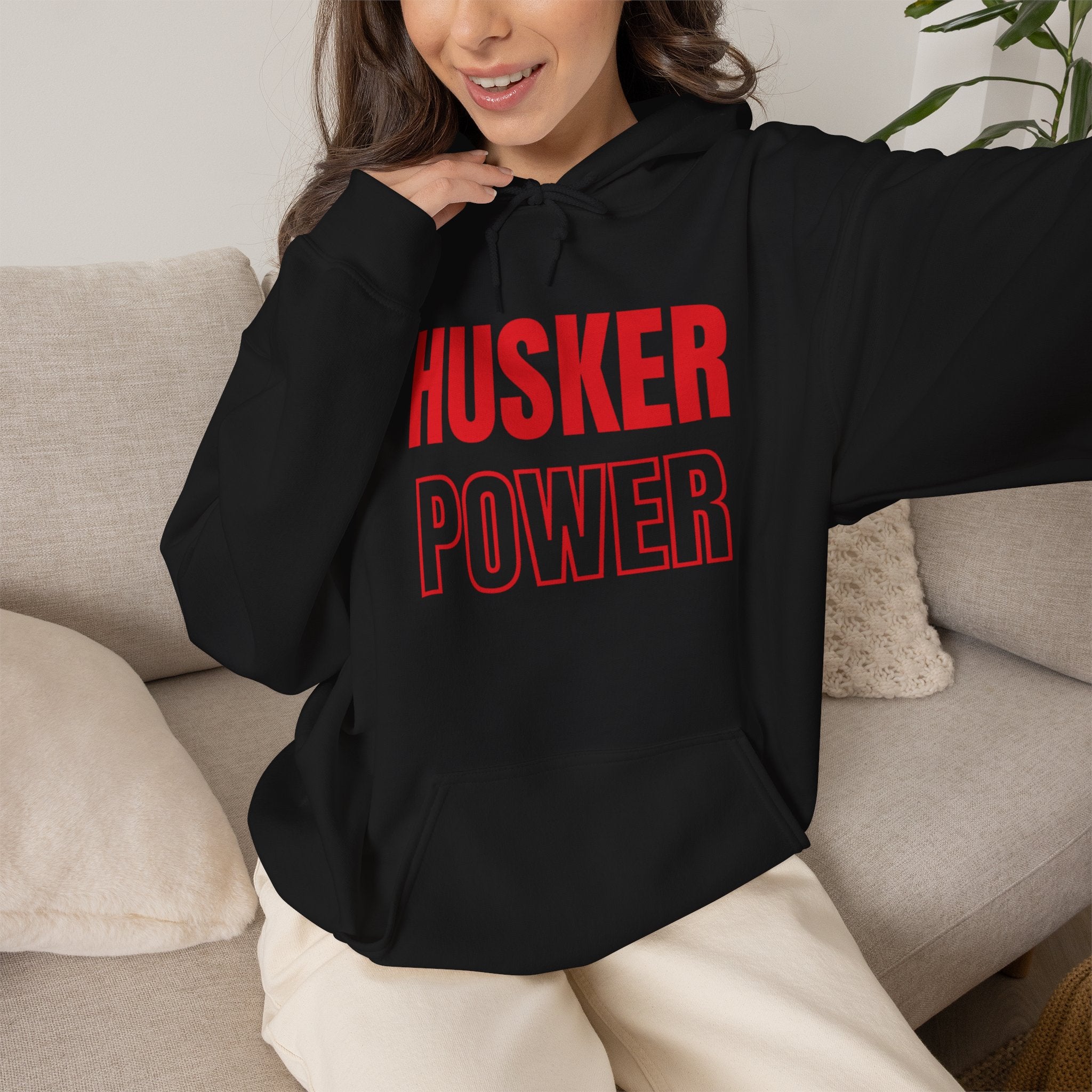 Husker Power Hoodie — College Team Pullover for Fans