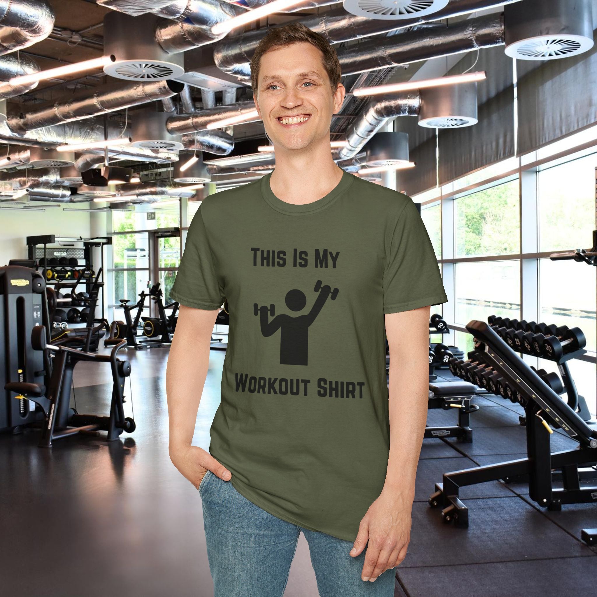 Workout Shirt — "This Is My Workout Shirt" Graphic Tee