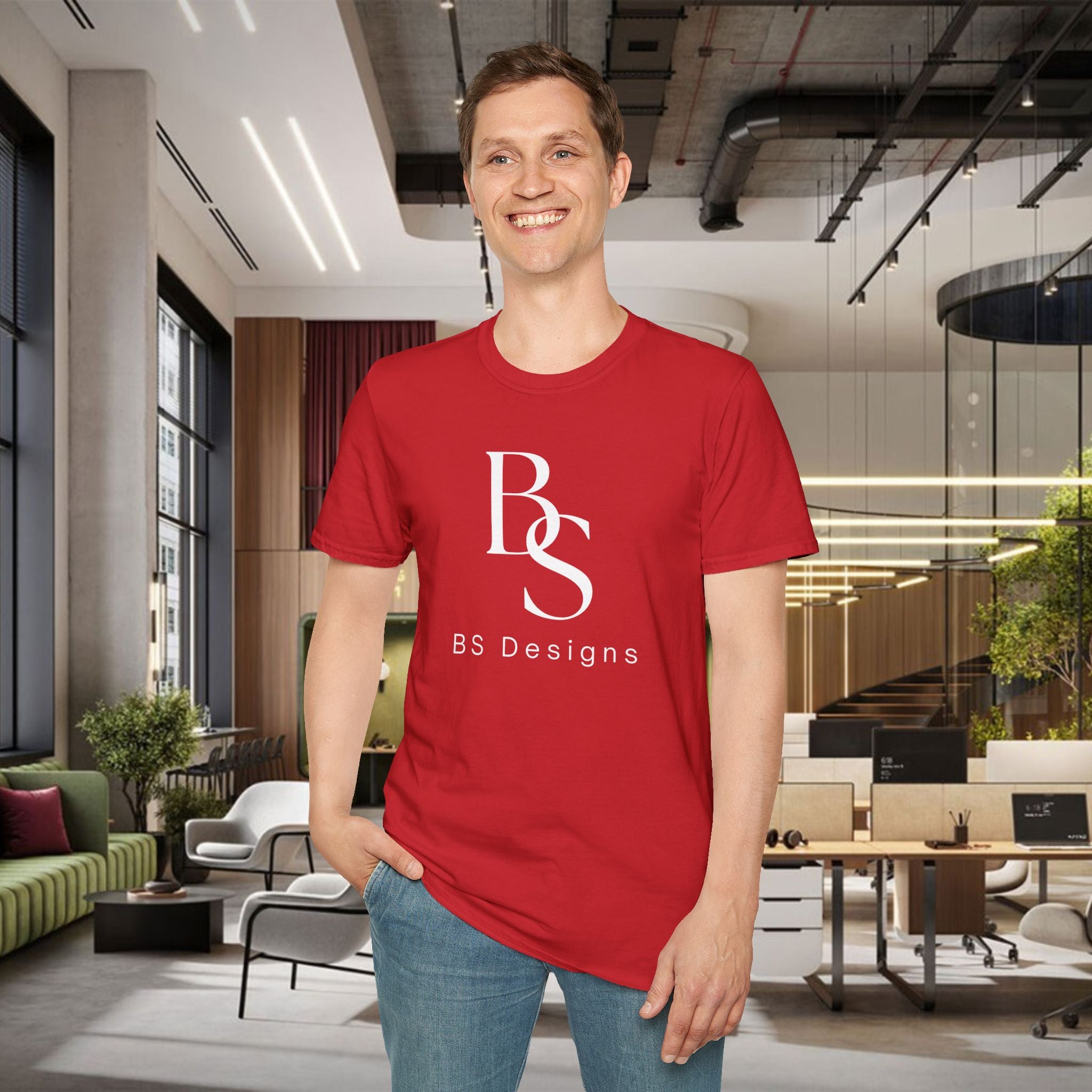 T-Shirt — BS Monogram Logo Tee (BS Designs)