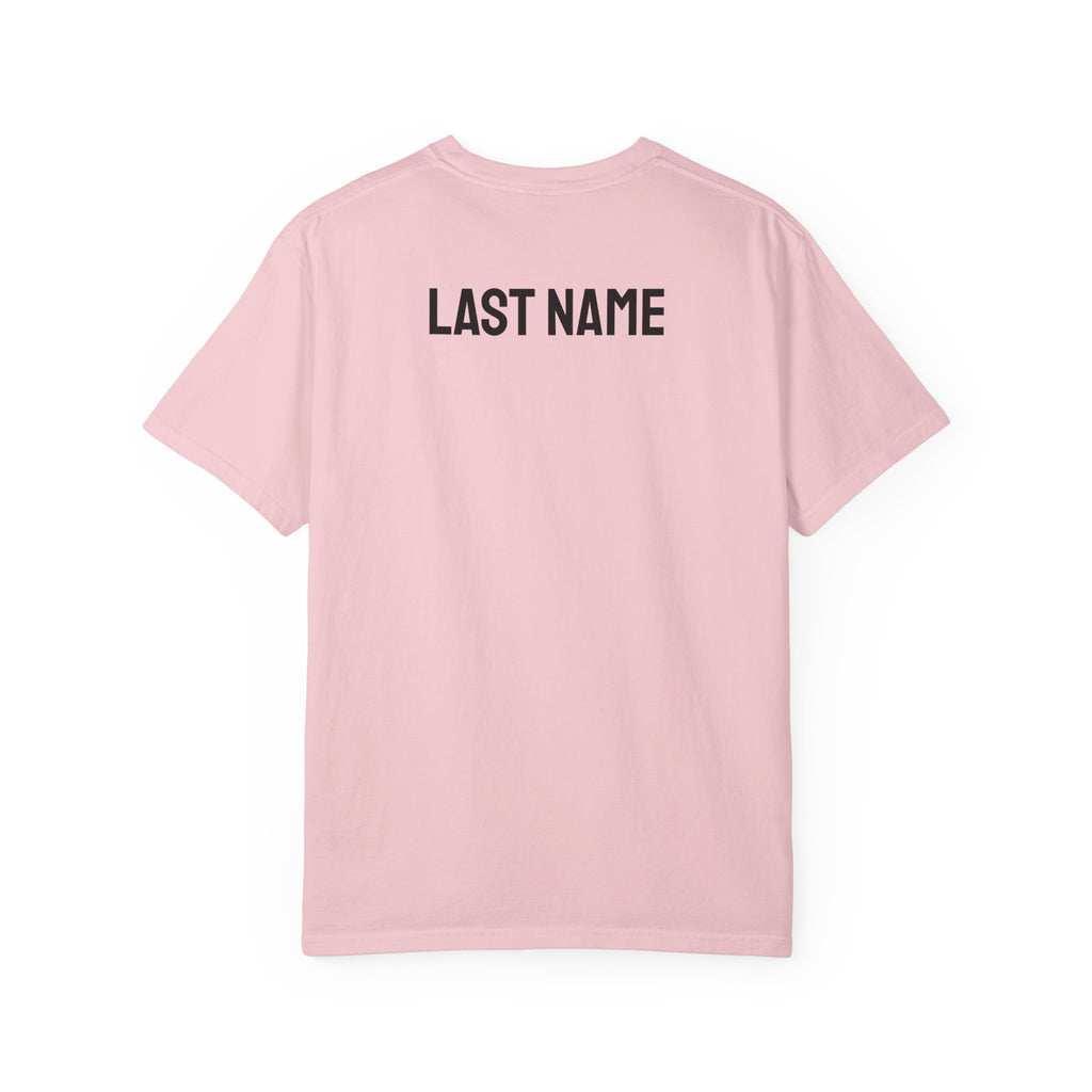 Just Married T‑Shirt — Personalized Last Name Wedding Tee