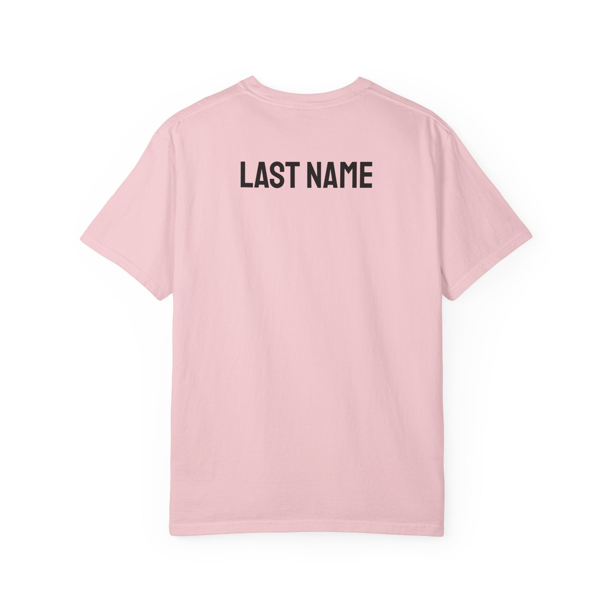 Just Married T‑Shirt — Personalized Last Name Wedding Tee