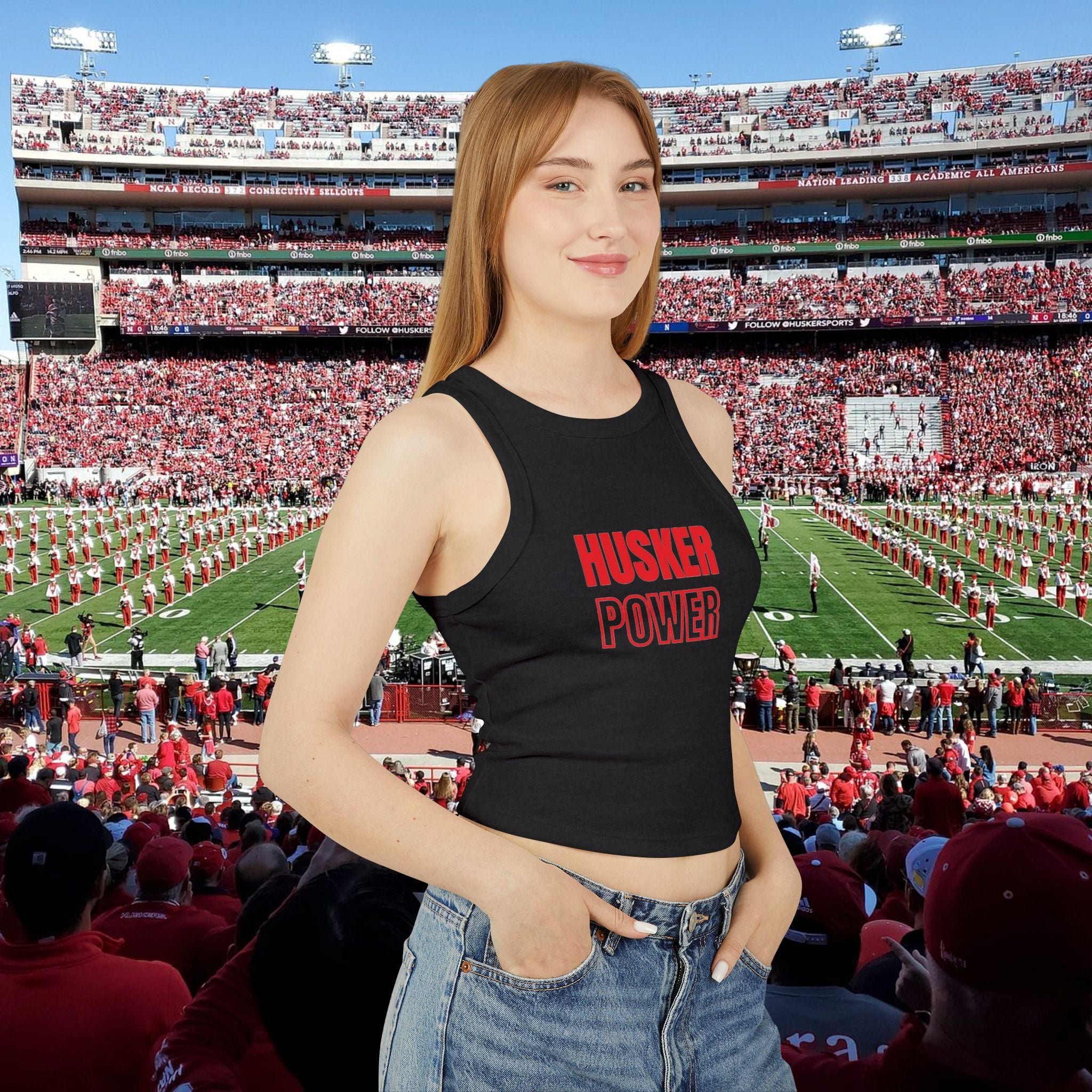 Husker Power Racer Tank Top