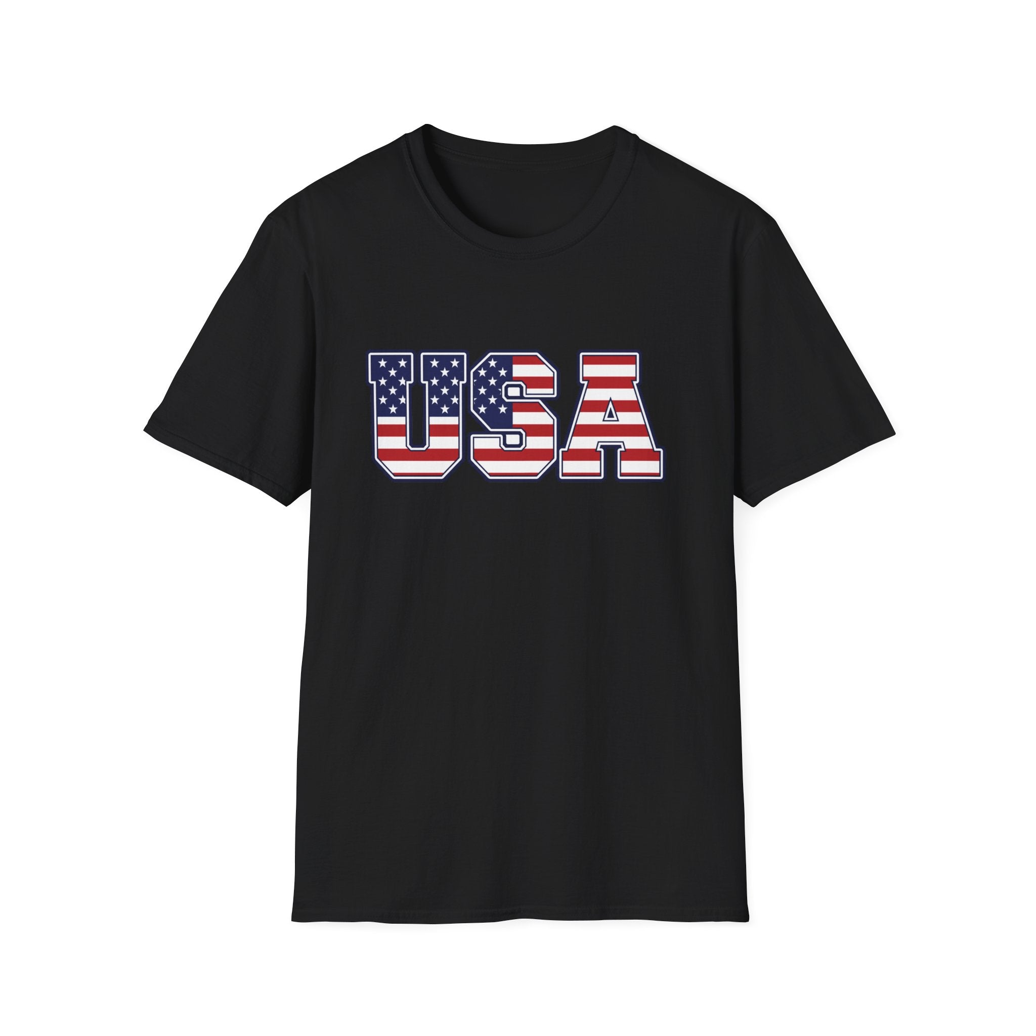 USA Flag T-Shirt – Retro Patriotic Stars & Stripes Tee