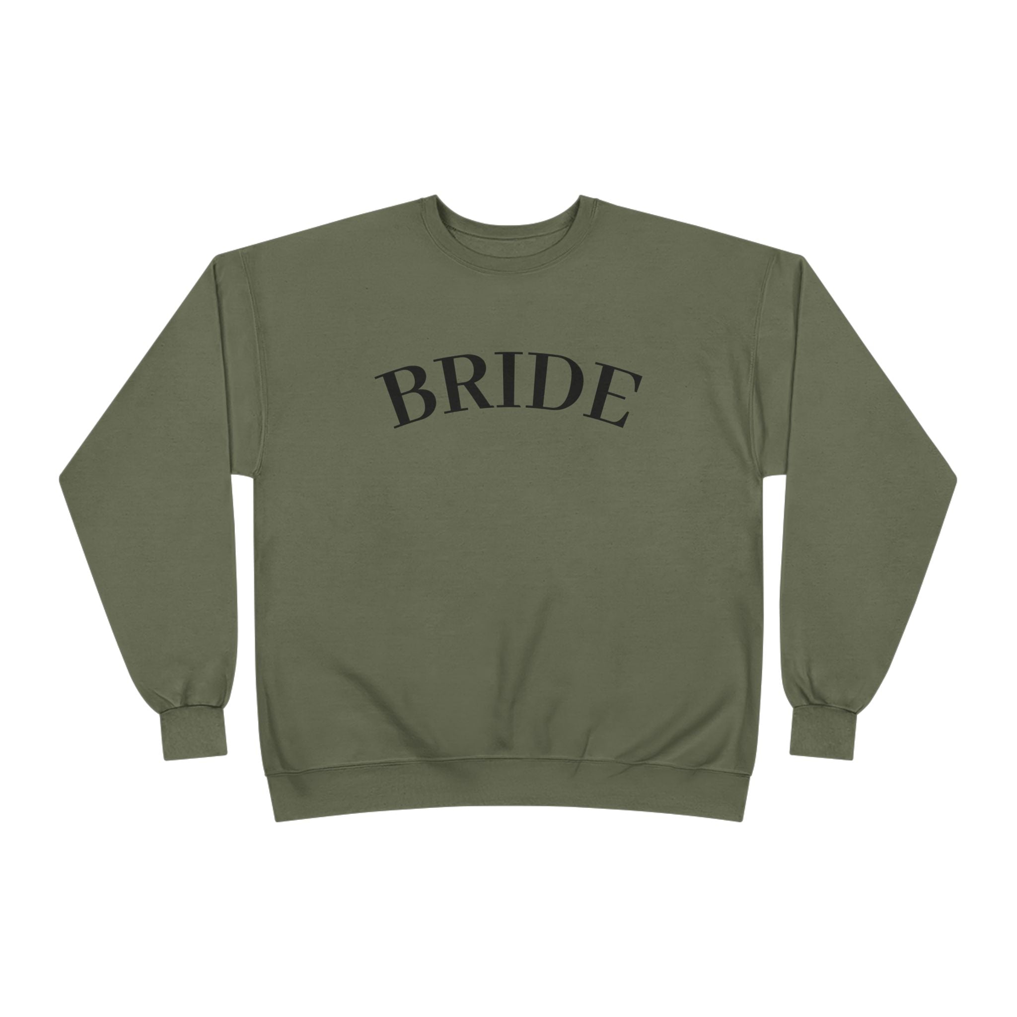 Bride Crewneck Sweatshirt — Minimal Bridal Pullover for Bachelorette & Wedding Prep