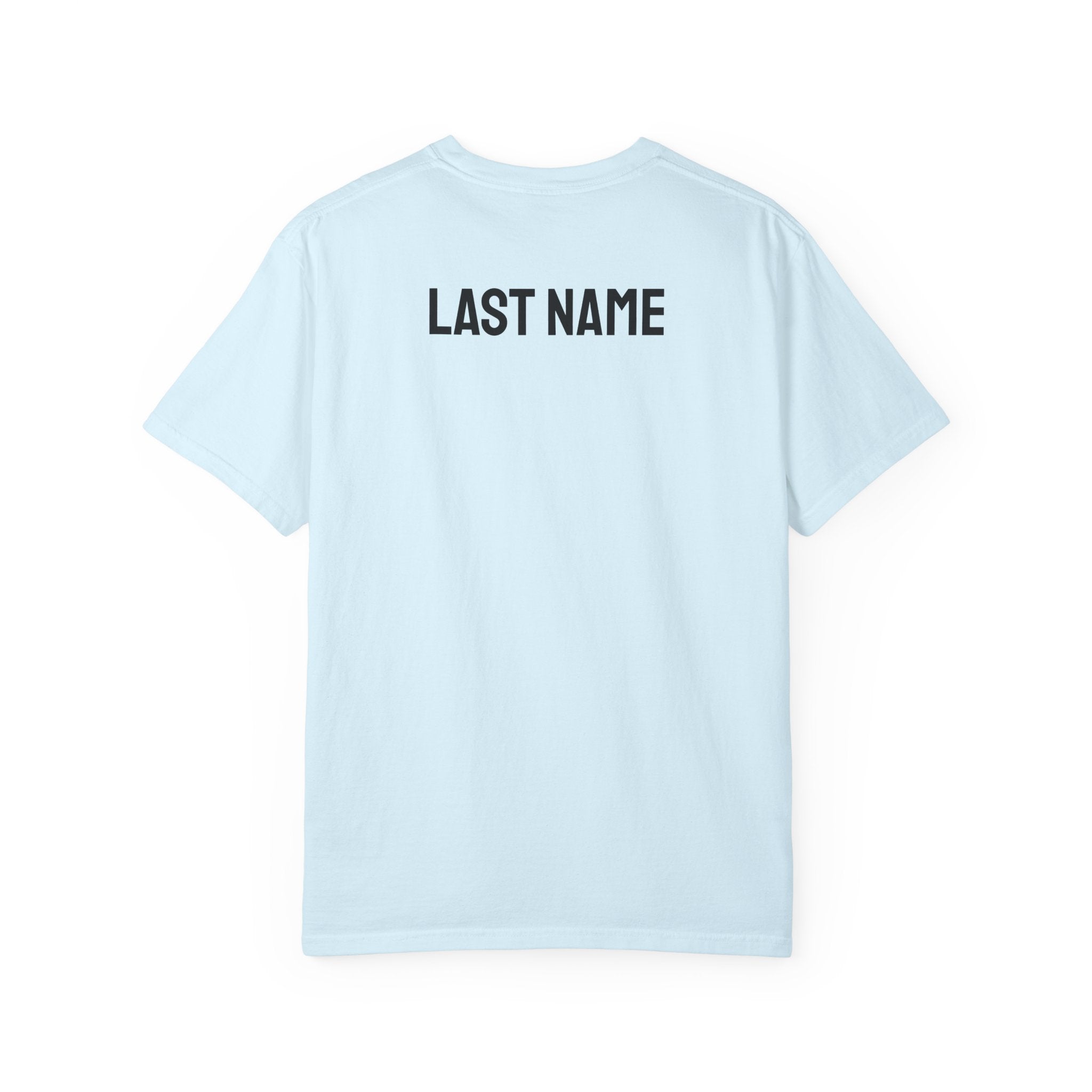 Just Married T‑Shirt — Personalized Last Name Wedding Tee