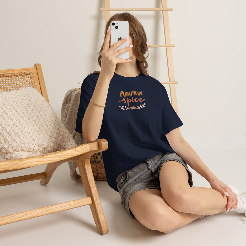 Pumpkin Spice Tee – Autumn Leaves Fall Graphic Shirt