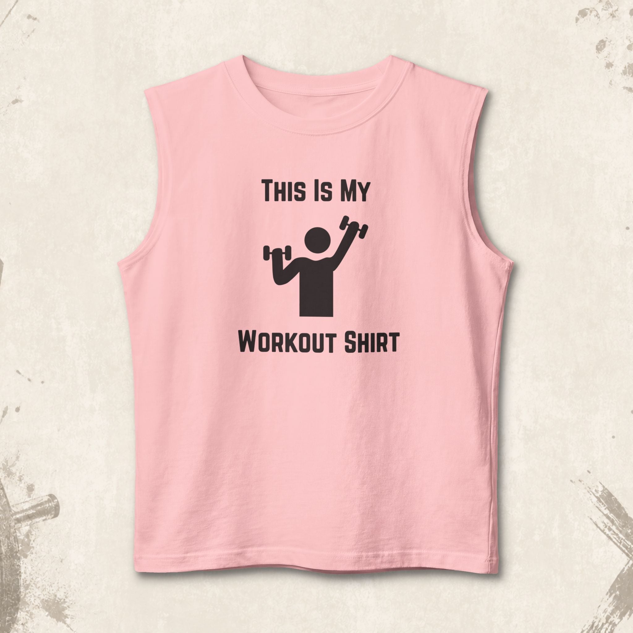 Workout Tank Top — "This Is My Workout Shirt" Muscle Tank