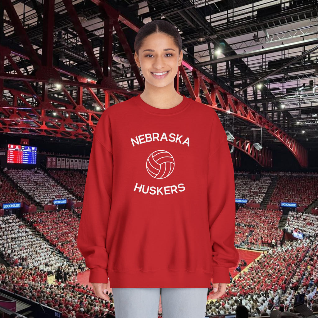 Nebraska Huskers Volleyball Crewneck Sweatshirt