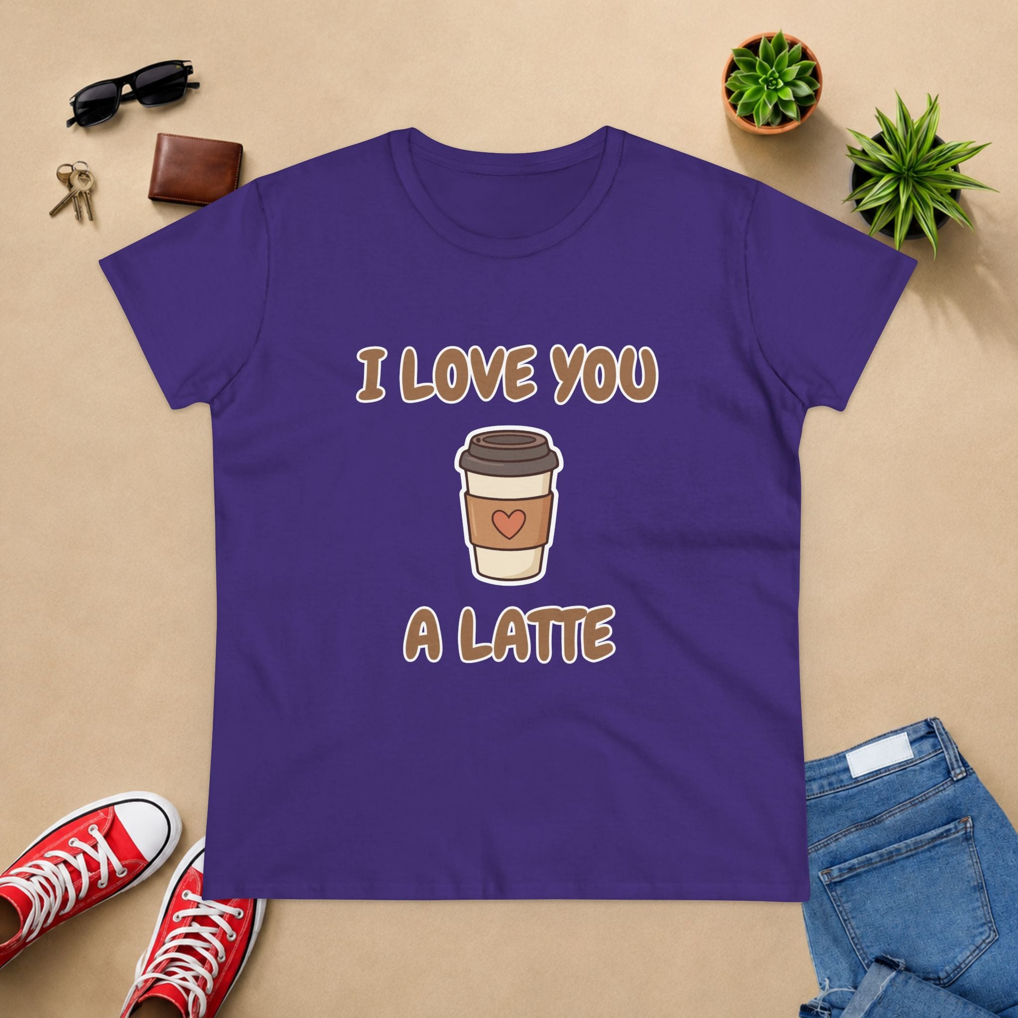 I Love You A Latte Coffee Tee
