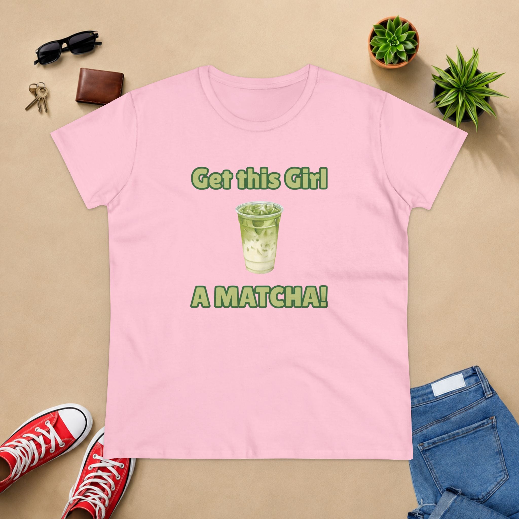 Get This Girl A Matcha! Women's Matcha Tea T-Shirt