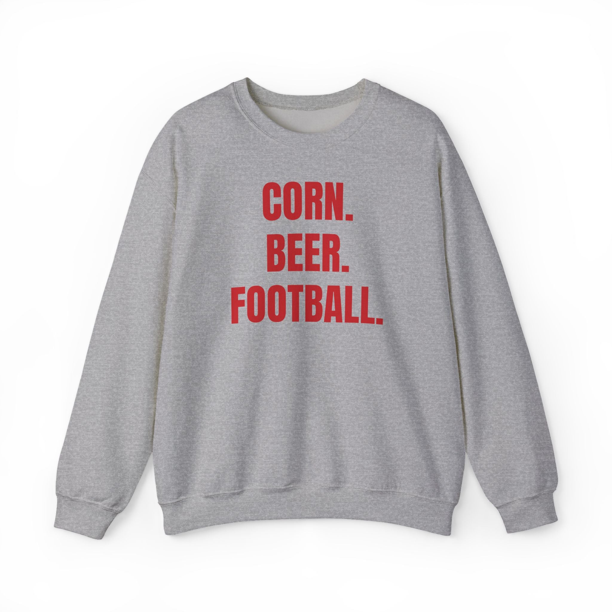 Corn. Beer. Football. Sweatshirt — Casual Game Day Crewneck
