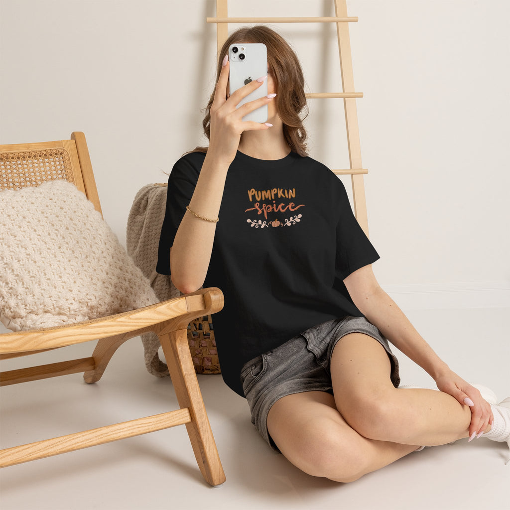 Pumpkin Spice Tee – Autumn Leaves Fall Graphic Shirt