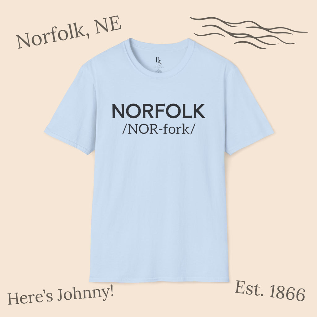 Norfolk Pronunciation T-Shirt — "NOR-fork" City Pride Tee