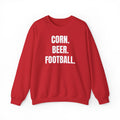 Corn. Beer. Football. Sweatshirt — Casual Game Day Crewneck