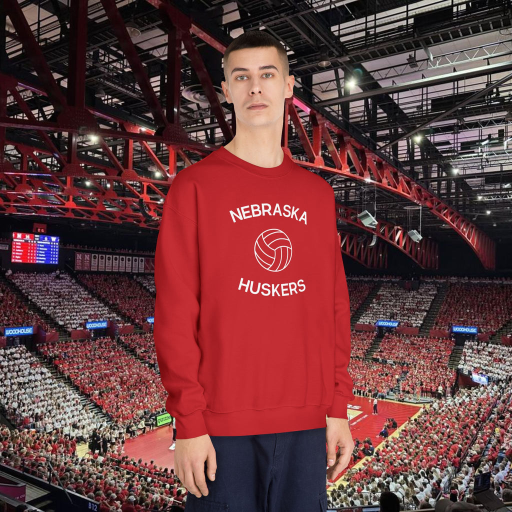 Nebraska Huskers Volleyball Crewneck Sweatshirt