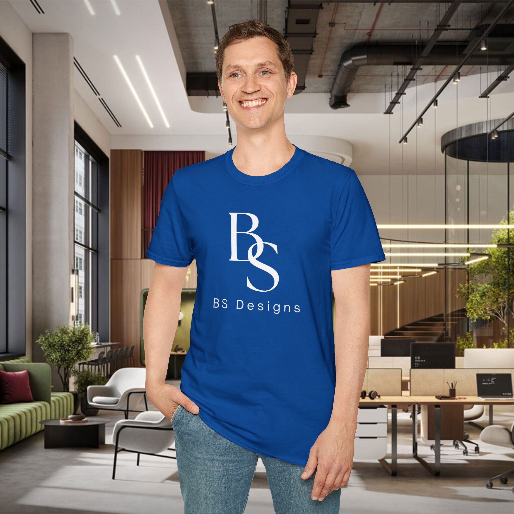T-Shirt — BS Monogram Logo Tee (BS Designs)
