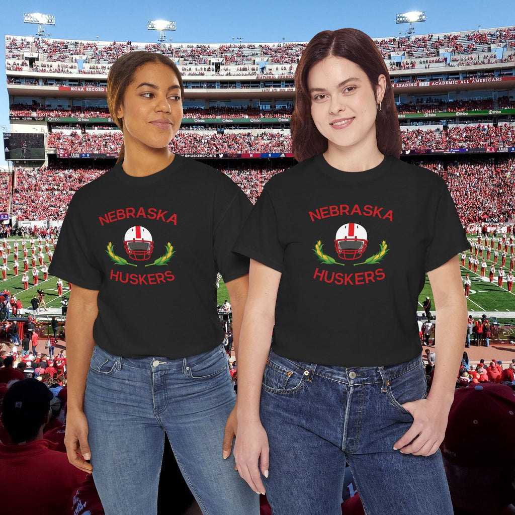 Nebraska Huskers Football Helmet T-Shirt — College Game Day Tee