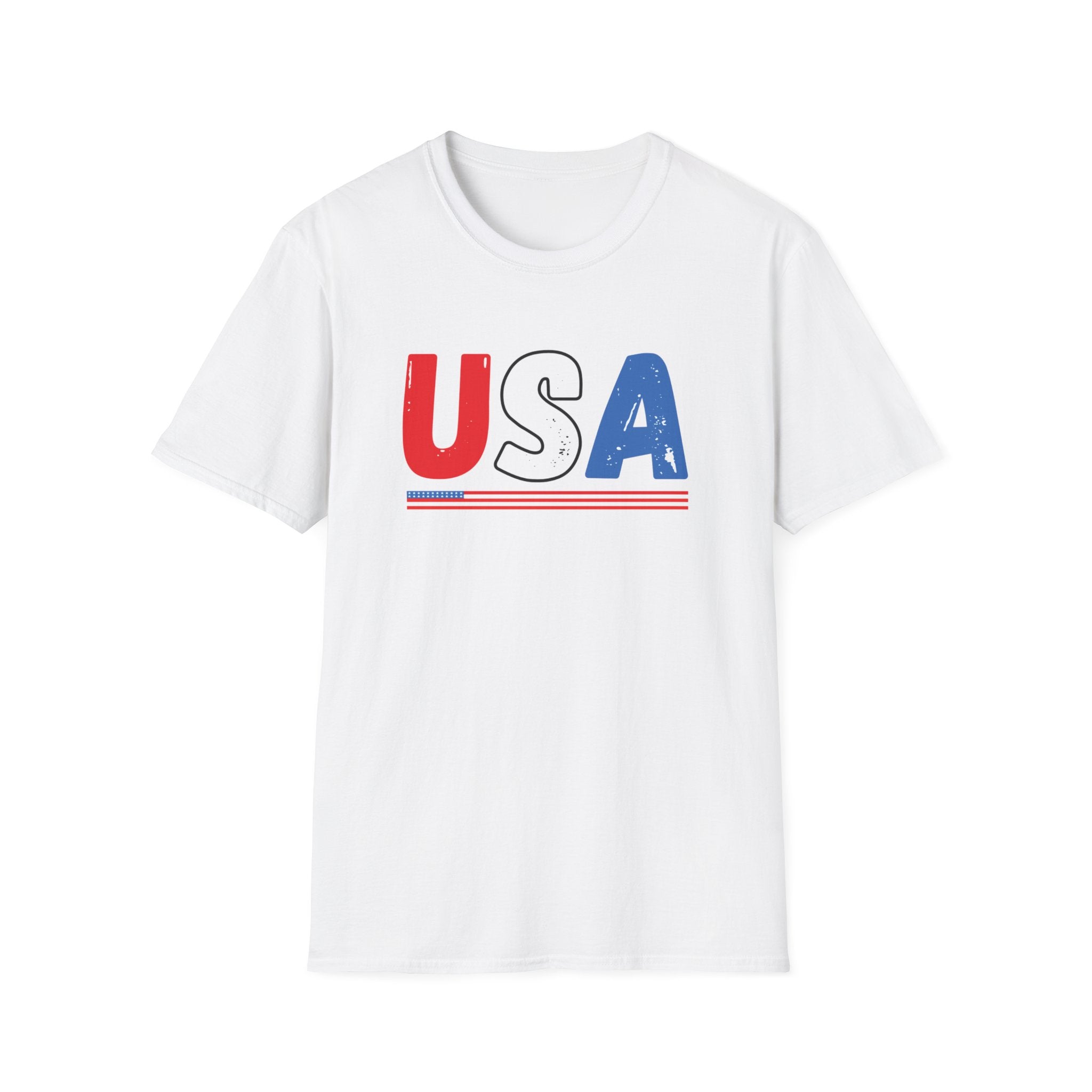 USA Retro Flag T-Shirt — Patriotic 4th of July Tee