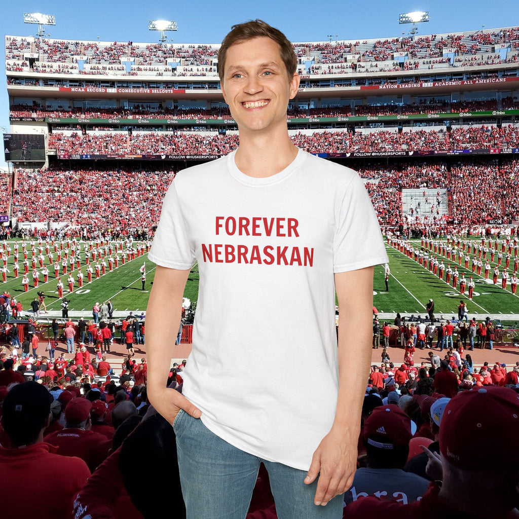 Forever Nebraskan T-Shirt — Retro Red State Pride Tee