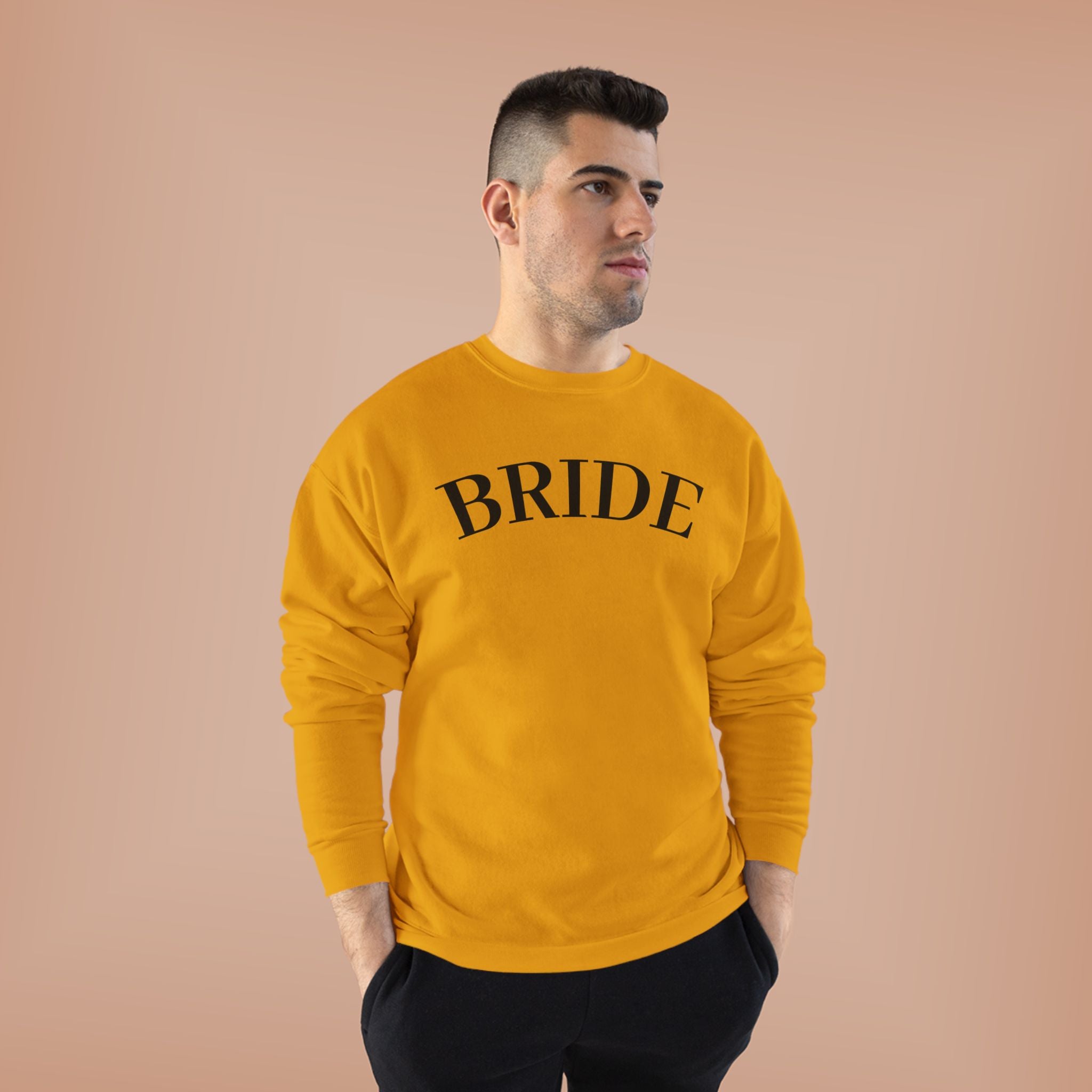 Bride Crewneck Sweatshirt — Minimal Bridal Pullover for Bachelorette & Wedding Prep