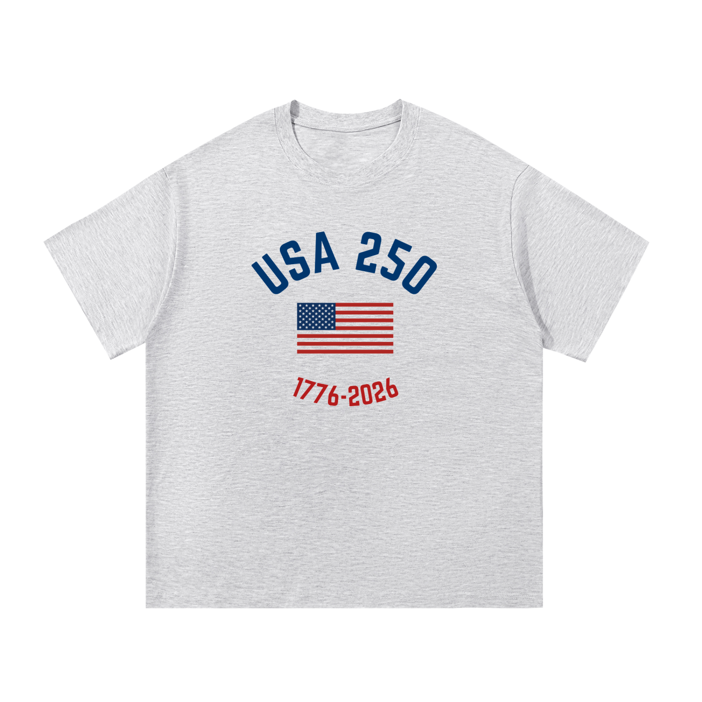 Patriotic Cotton T-Shirt | USA 250th Anniversary Graphic Tee